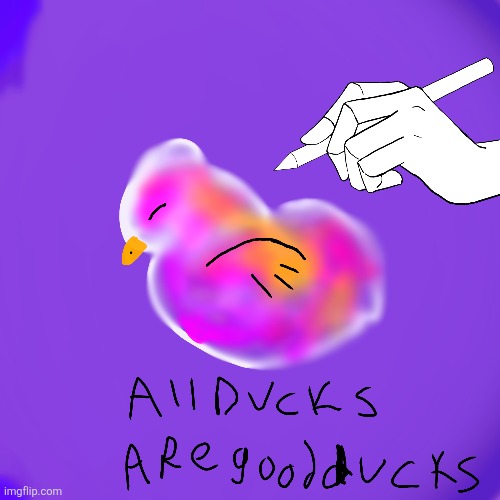 For anyone having a bad day I made this duck | image tagged in duck,art | made w/ Imgflip meme maker
