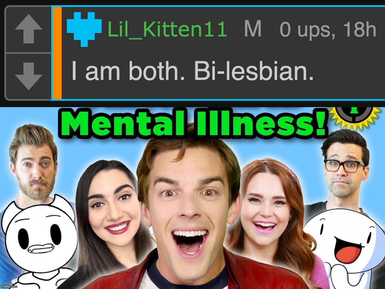 image tagged in high quality game theory mental illness | made w/ Imgflip meme maker