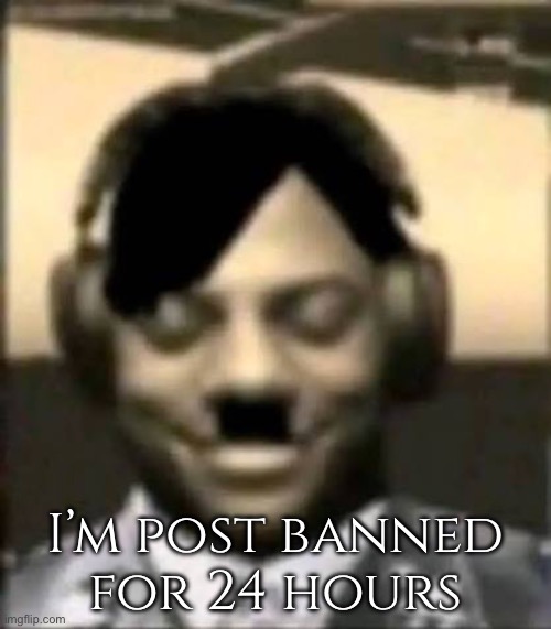 (On MSMG) | I’m post banned for 24 hours | image tagged in ishowadolf | made w/ Imgflip meme maker