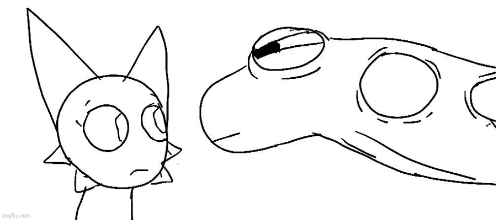 Wenda meeting spider frog from hilda | image tagged in random | made w/ Imgflip meme maker