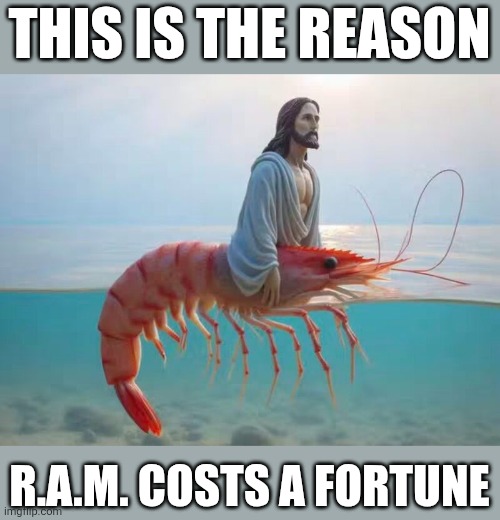 Tell me, boys, was it all worth it? | THIS IS THE REASON; R.A.M. COSTS A FORTUNE | image tagged in artificial intelligence,funny,sad but true | made w/ Imgflip meme maker