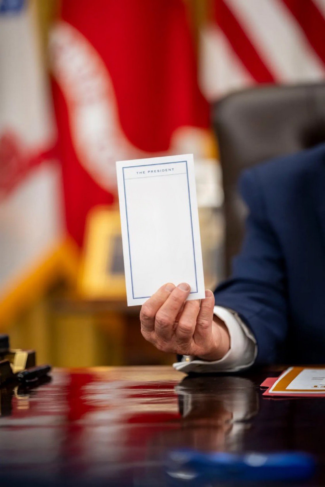 Trump NYT interview card Blank Meme Template