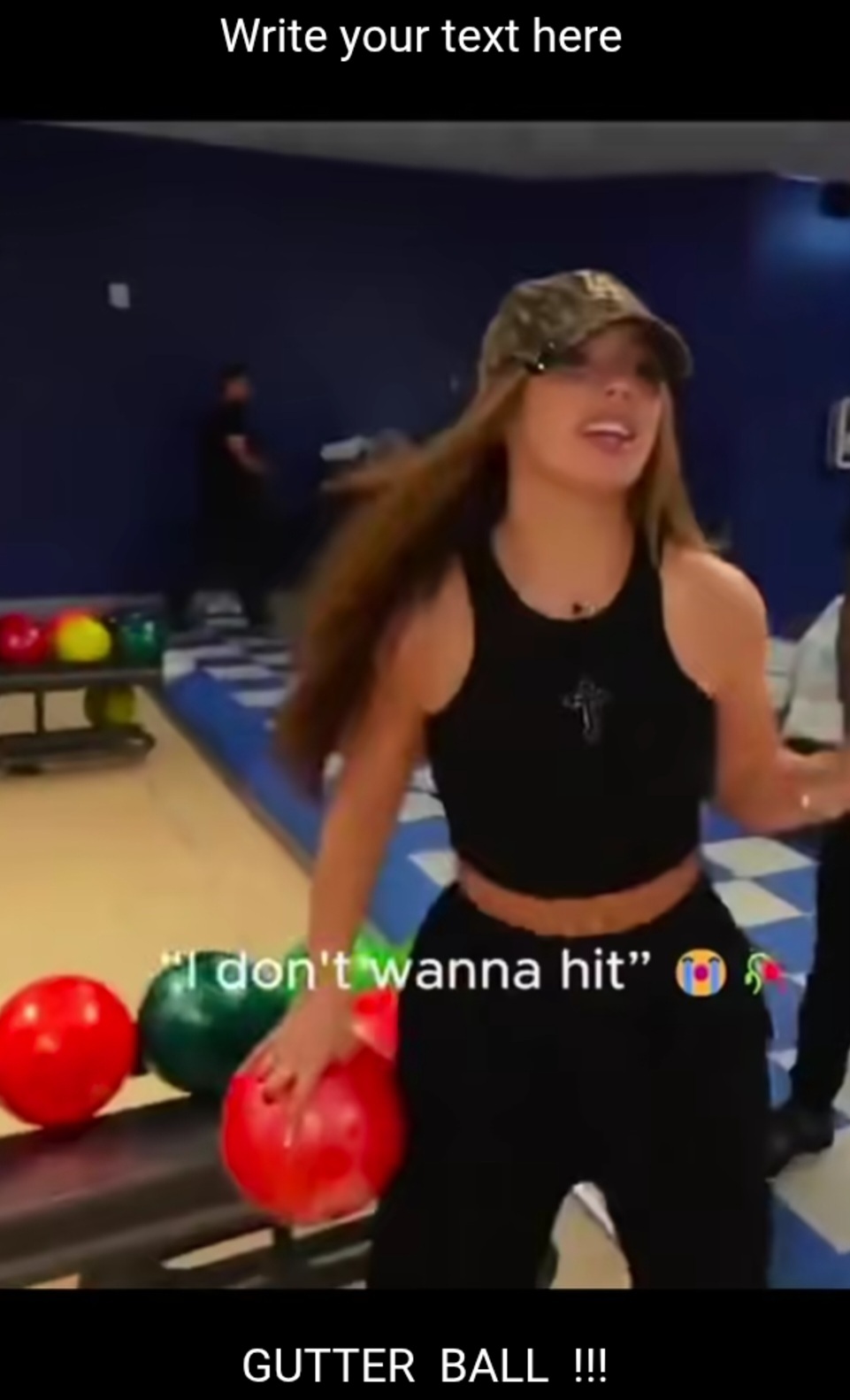 Gutter ball Blank Meme Template