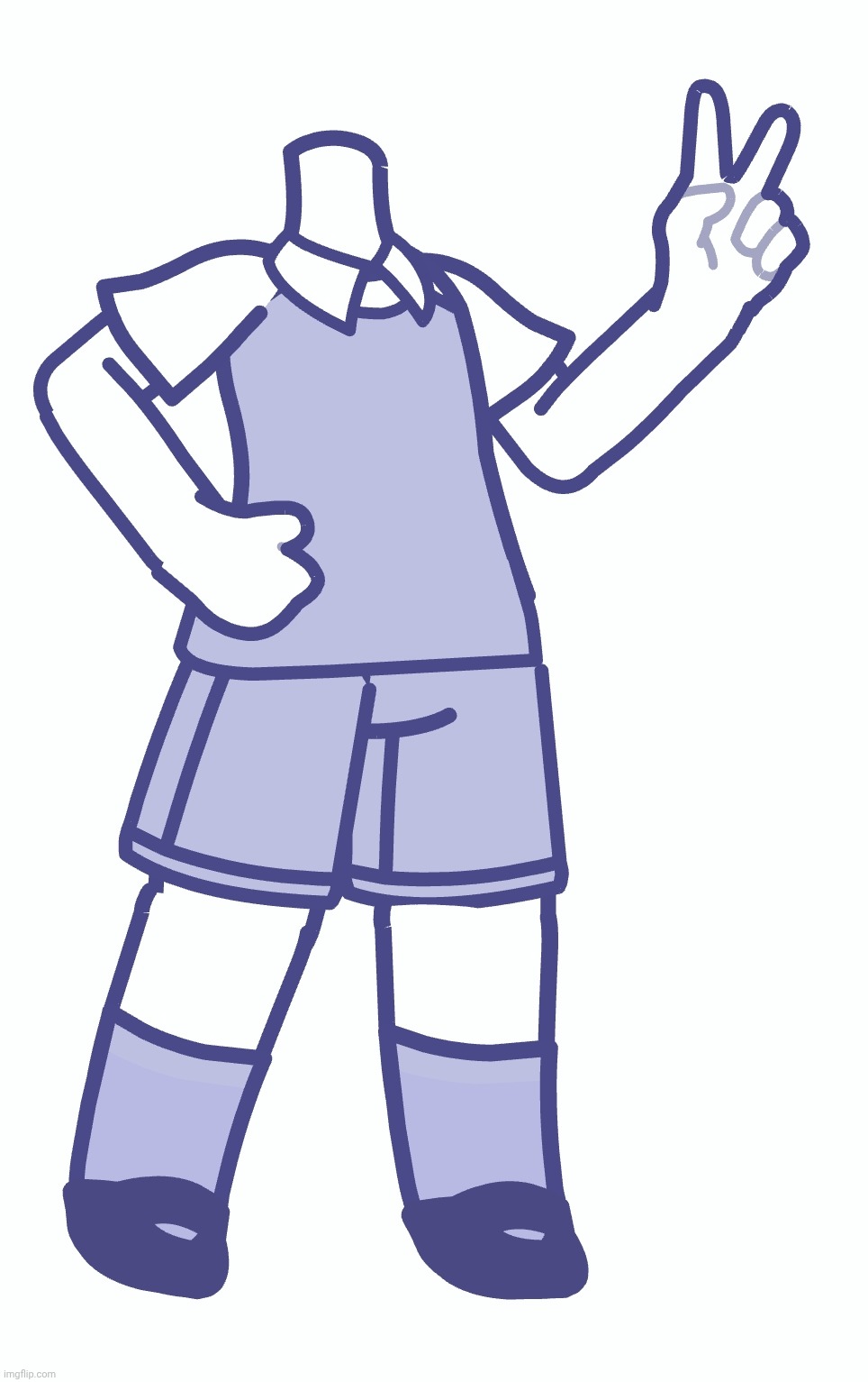 Headless Icon-san | image tagged in where else would they get the dress up icons | made w/ Imgflip meme maker