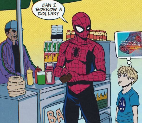 spider man goat wahsed Blank Meme Template