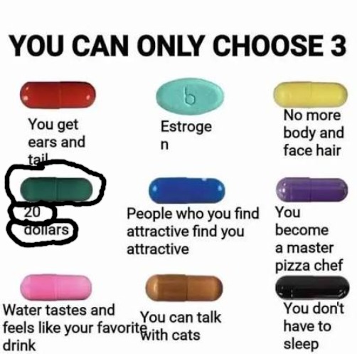 you can only choose 3 | image tagged in you can only choose 3 | made w/ Imgflip meme maker