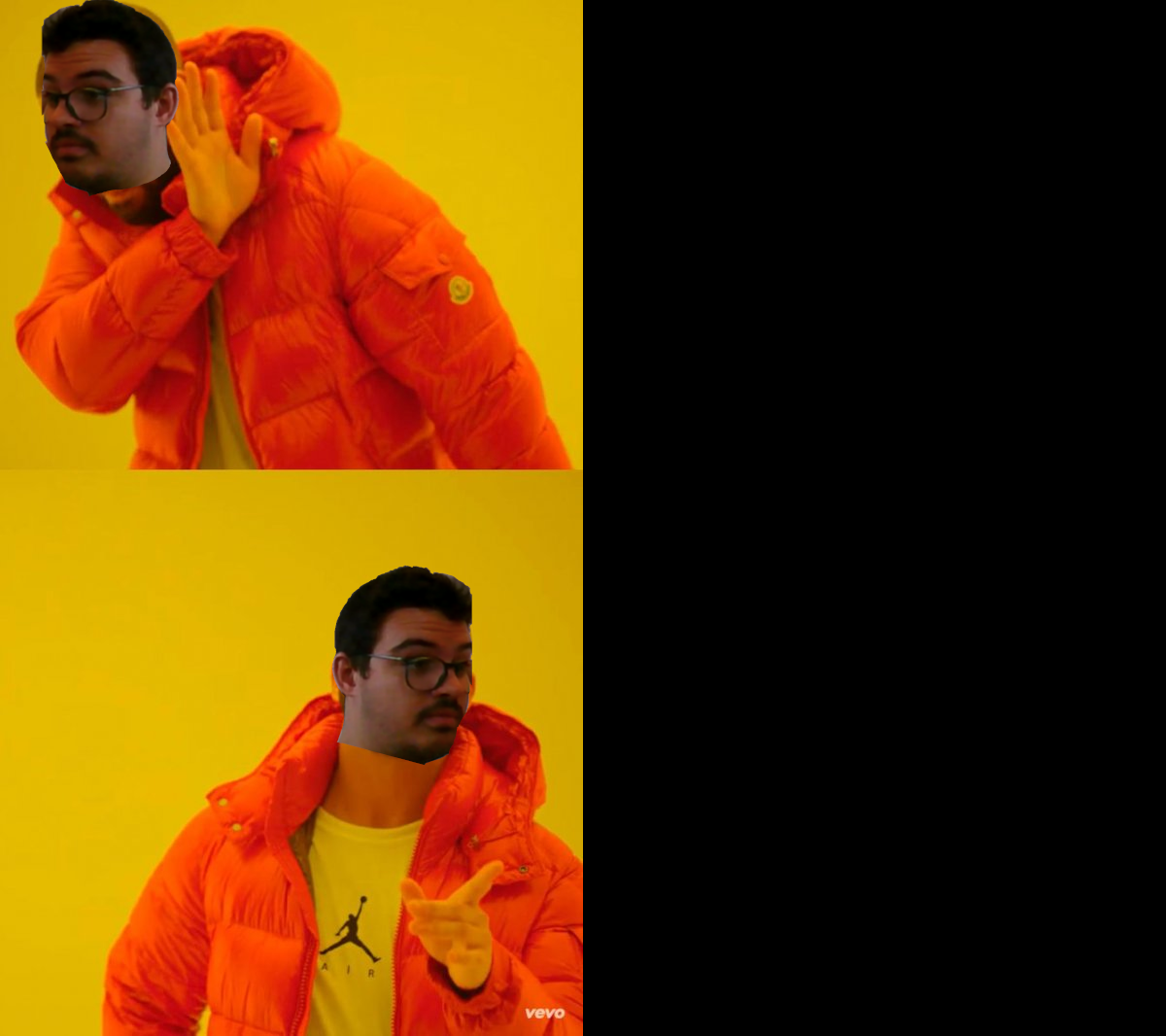 Damien Yes No Blank Meme Template