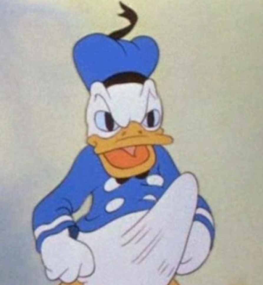 Donald with a boner Blank Meme Template