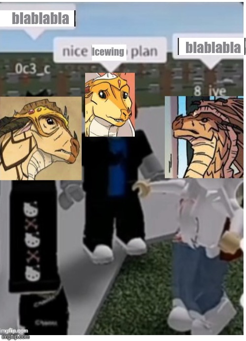 Blaze Being Blaze be like: | blablabla; blablabla | image tagged in wings of fire,shitpost,books | made w/ Imgflip meme maker