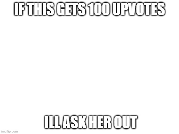 Nigger | IF THIS GETS 100 UPVOTES; ILL ASK HER OUT | image tagged in idk what to put here | made w/ Imgflip meme maker