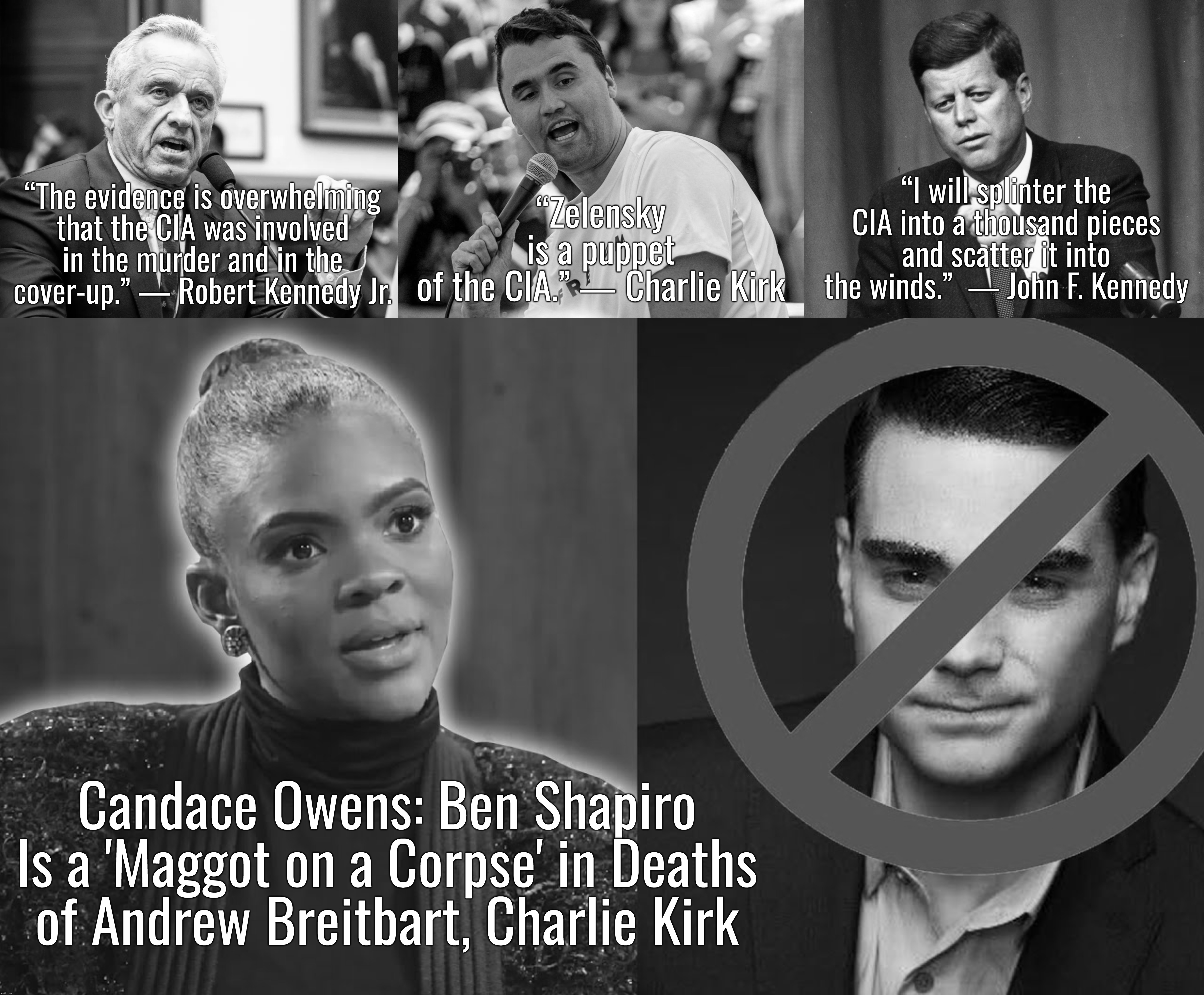I retort, you deride . . . Cancel Culture . . . Karma is a Bitch . . . | Candace Owens: Ben Shapiro Is a 'Maggot on a Corpse' in Deaths of Andrew Breitbart, Charlie Kirk | image tagged in israel,ukraine,ben shapiro,candace owens,i worry about you sometimes candace,charlie kirk | made w/ Imgflip meme maker