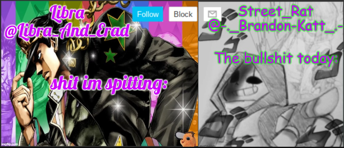 Libra and street rat shared temp Blank Meme Template