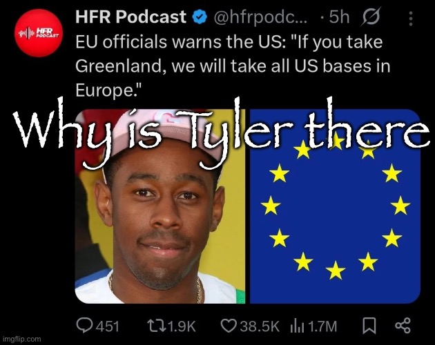 Why is Tyler there | made w/ Imgflip meme maker