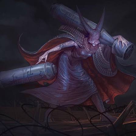 Artillery Witch from Trench Crusade Blank Meme Template