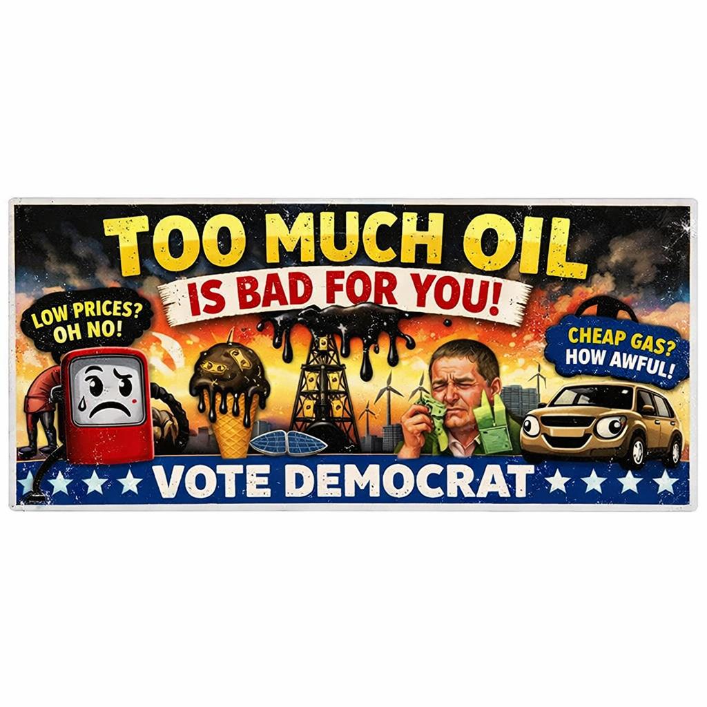 Democrats now making the case that too much oil and lower energy Blank Meme Template
