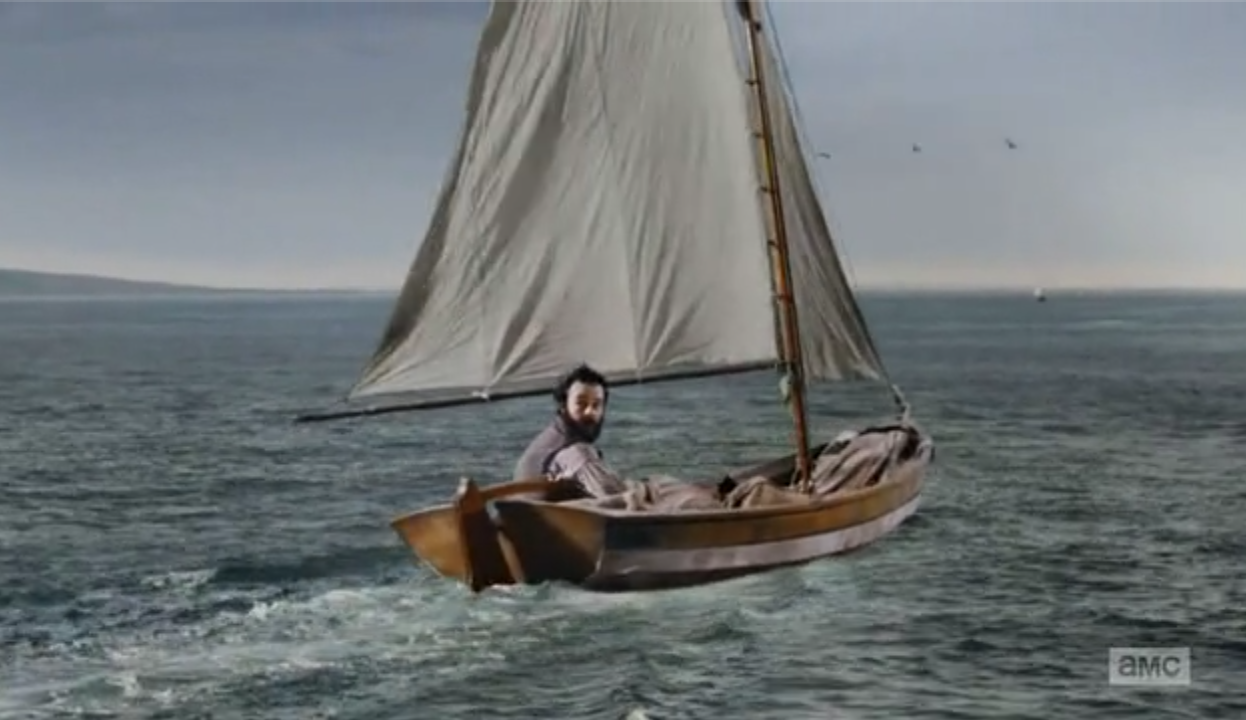 Escape on boat Blank Meme Template