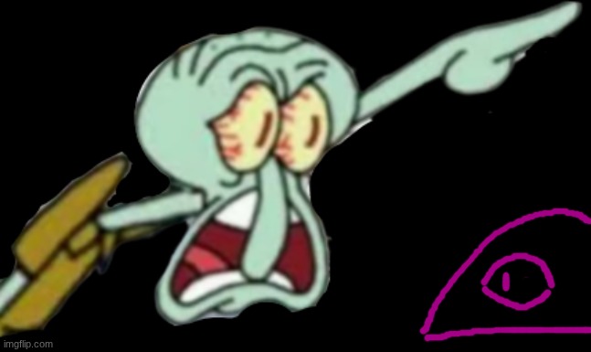 spiderwart yelling at the hive | image tagged in squidward yelling transparent | made w/ Imgflip meme maker