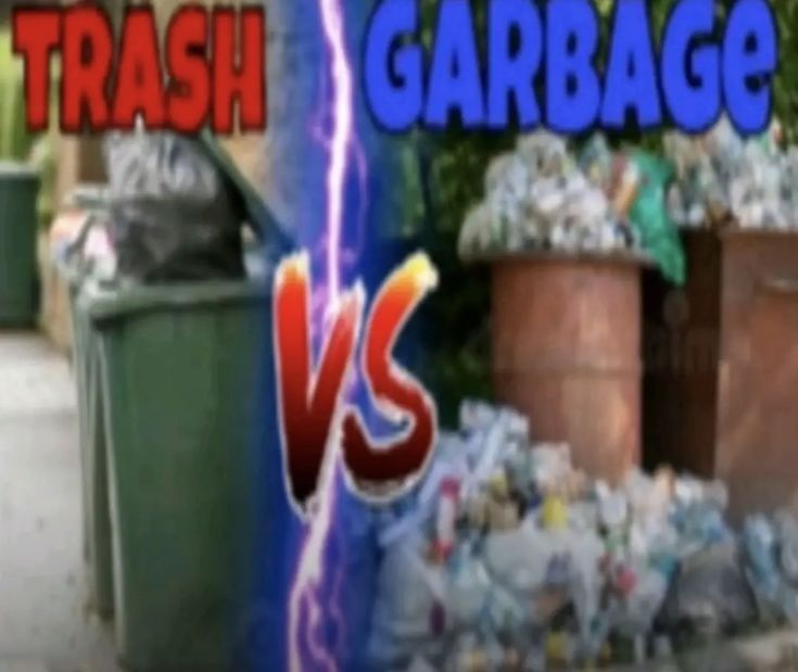 trash vs garbage Blank Meme Template