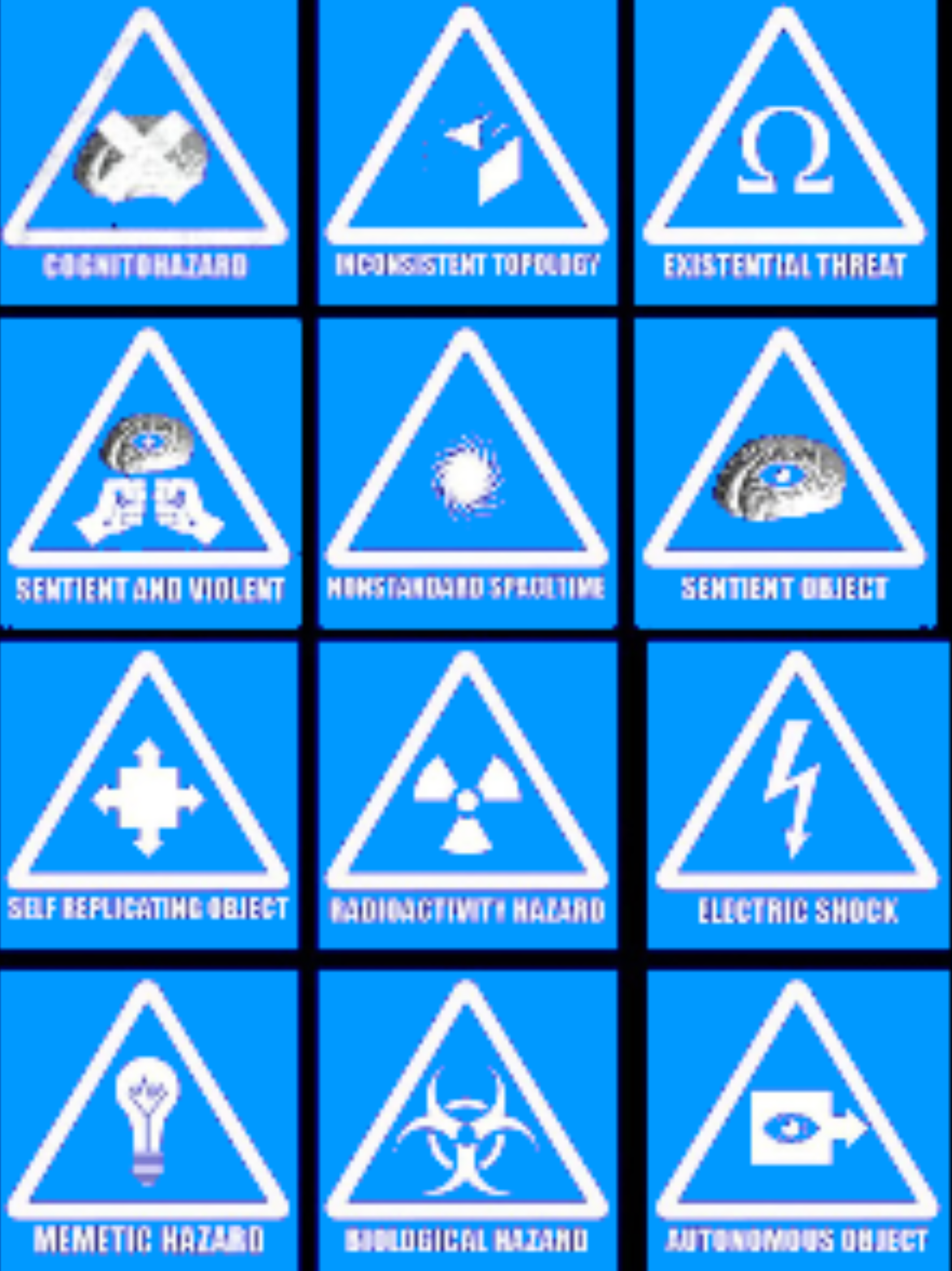 SCP SECHURUS WARNING Blank Meme Template