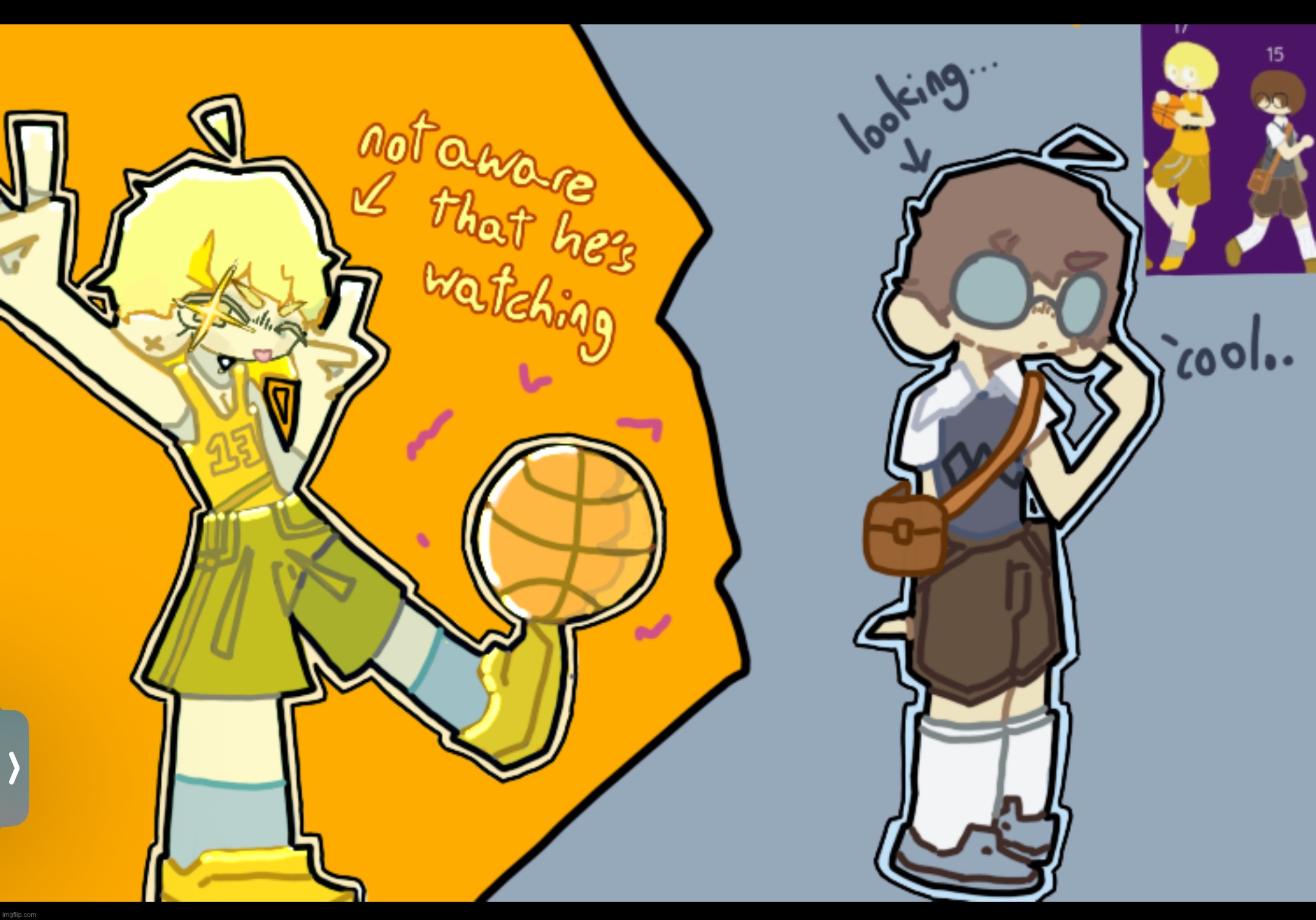 dont mind my netflix in the corner fr (TheSunflowerBoy) | image tagged in drawing,stuff | made w/ Imgflip meme maker