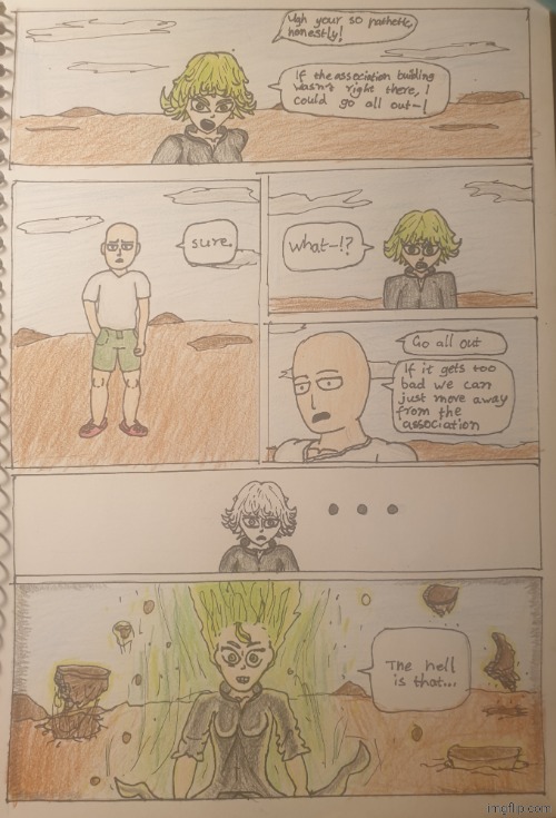 Please upvote or smth this took me many hours | image tagged in drawing,opm | made w/ Imgflip meme maker