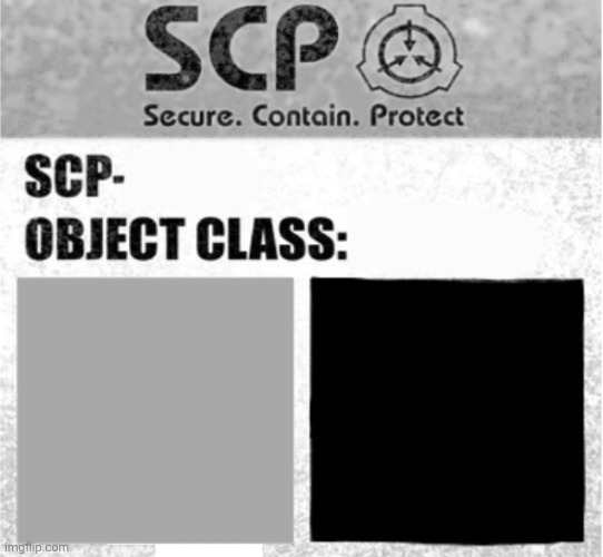 SCP NULL Blank Meme Template