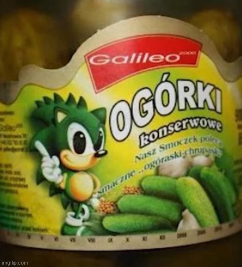 Sonic Pickles | image tagged in sonic pickles | made w/ Imgflip meme maker