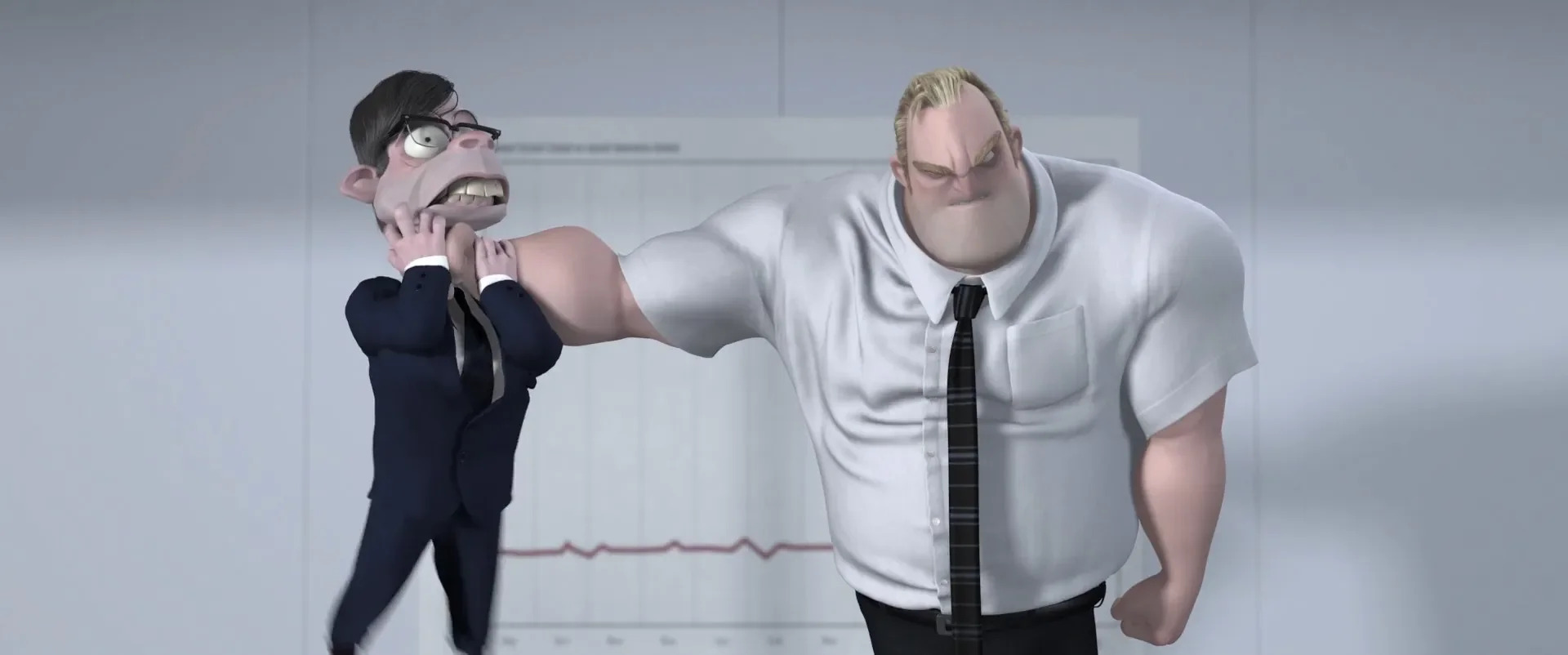 Mr incredible chokes boss Blank Meme Template
