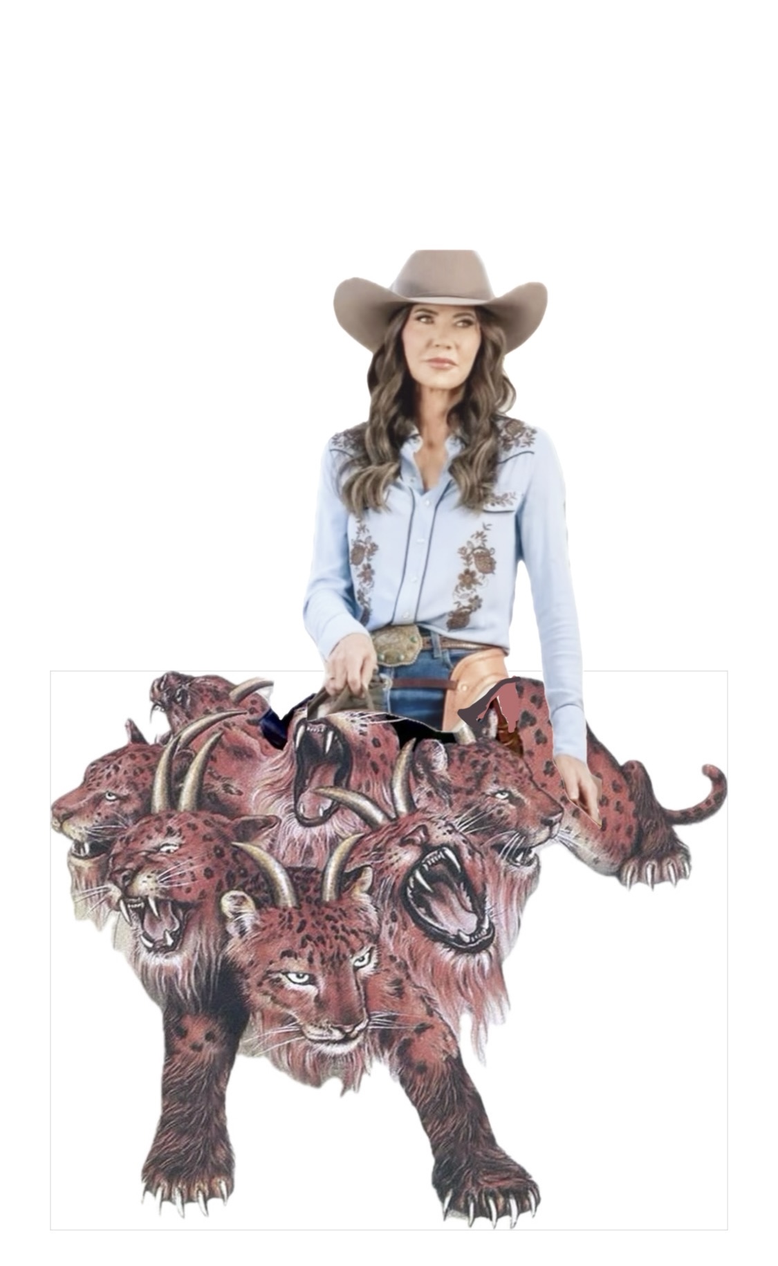 High Quality Kristi Noem Queen of Babylon Blank Meme Template