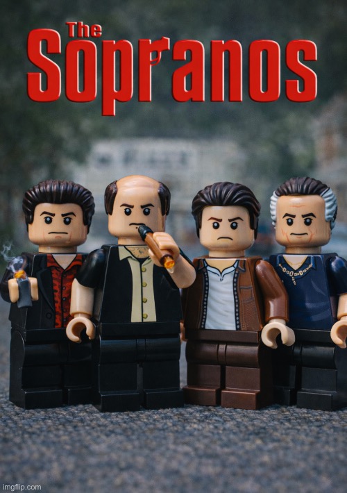 Kollect All Four | image tagged in the sopranos,sopranos,ai art,lego art,chatgpt,brian einersen | made w/ Imgflip meme maker