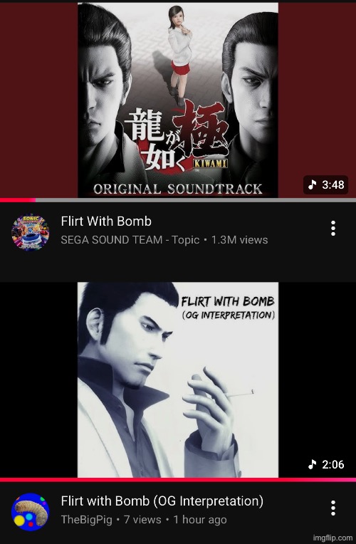 When the remake has a song that wasn’t in the original but it’s so fire you want to remake it in that form | made w/ Imgflip meme maker