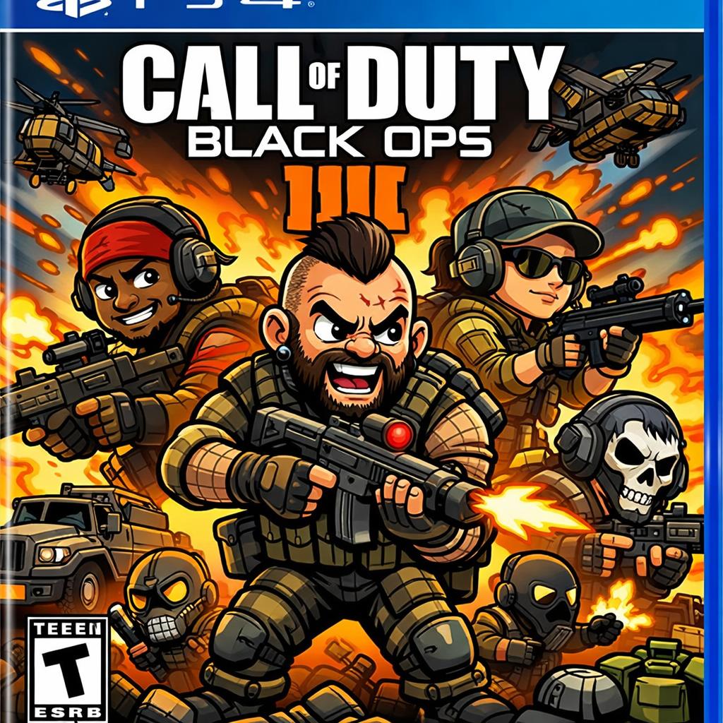 Black opps 4 ps4 Blank Meme Template