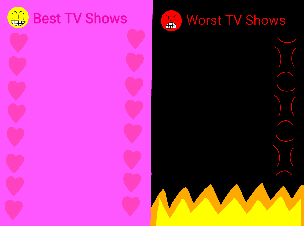 Best and worst TV shows Blank Meme Template