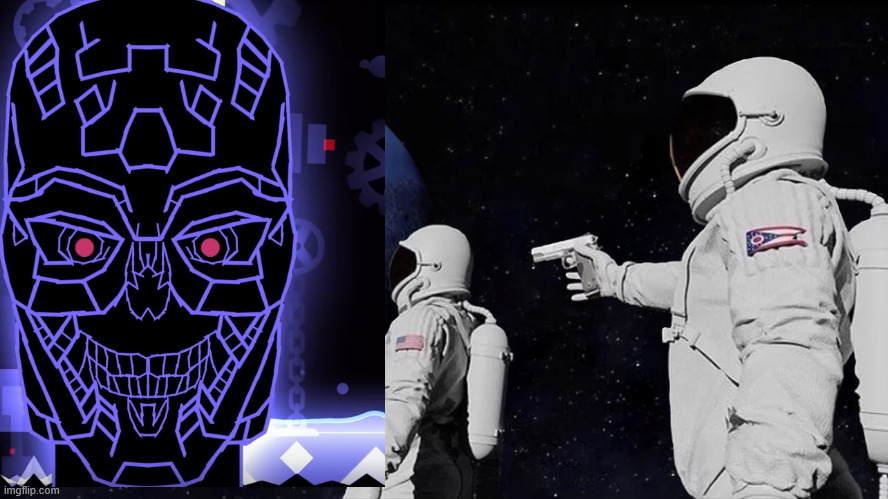 Hi | image tagged in space guy gun | made w/ Imgflip meme maker