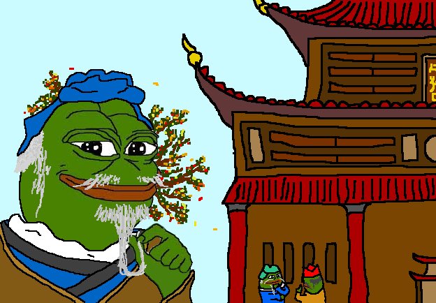 Chinese pepe Blank Meme Template