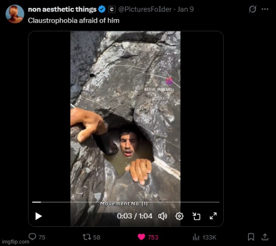 image tagged in hole,water,claustrophobia,afraid | made w/ Imgflip meme maker