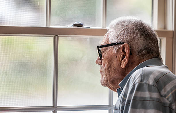 old man at the window Blank Meme Template