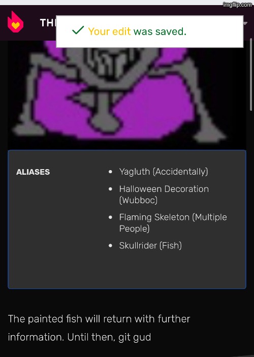 Correction to the post below. | made w/ Imgflip meme maker