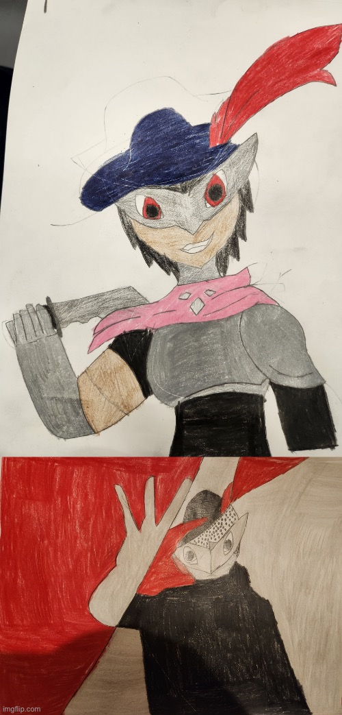 Some art of an old-ish oc I have and who I wanted to port over to Bossfights but forgot to | made w/ Imgflip meme maker