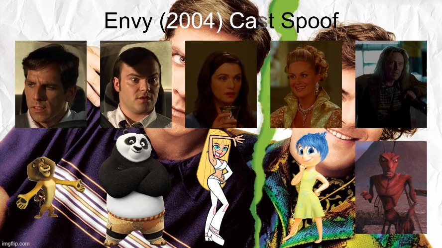 Envy (2004) Cast Spoof | image tagged in envy,spoof cast,memes | made w/ Imgflip meme maker
