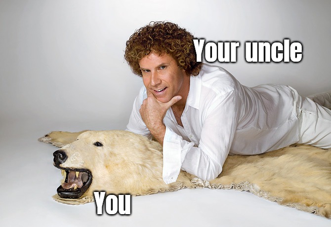 image tagged in dark humor,funny,will ferrel polar bear,nsfw | made w/ Imgflip meme maker