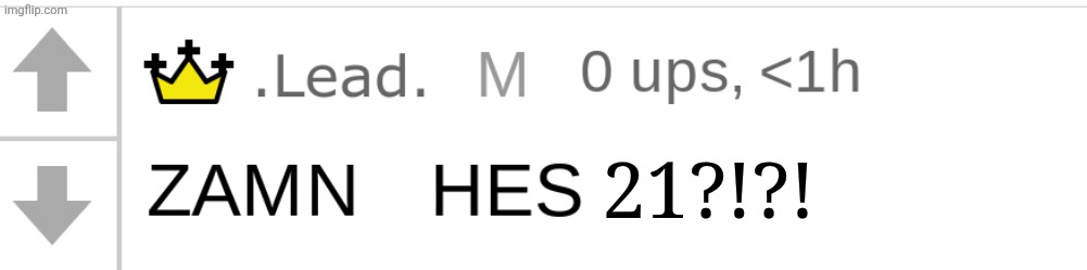 zamn hes 21 | 21?!?! | image tagged in lead zamn shes 12 | made w/ Imgflip meme maker