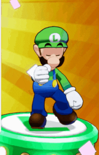 Luigi Dancing Blank Meme Template