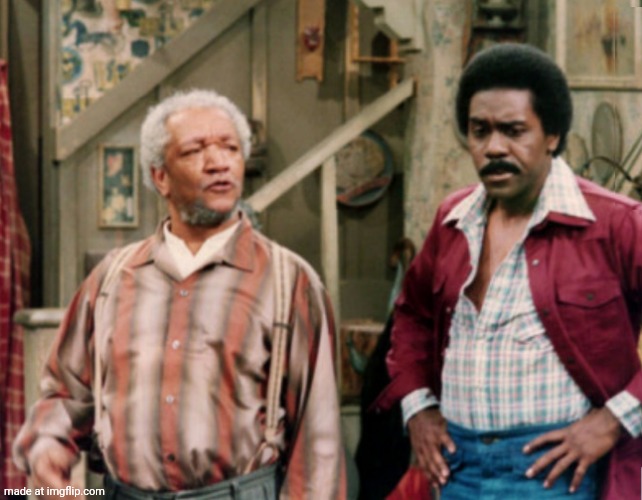 who are these 2 random people | image tagged in sanford and son | made w/ Imgflip meme maker