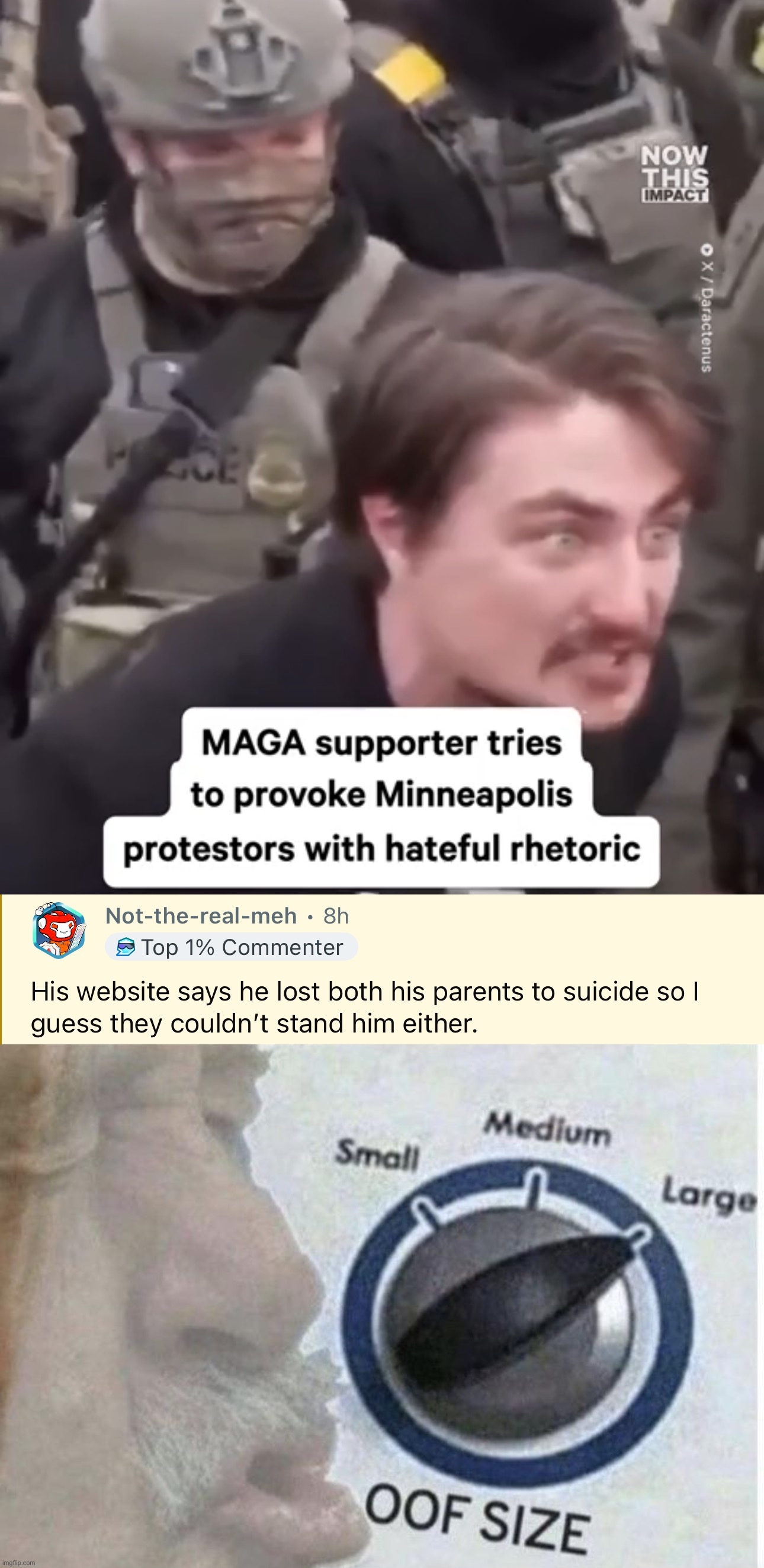 image tagged in oof size large | made w/ Imgflip meme maker