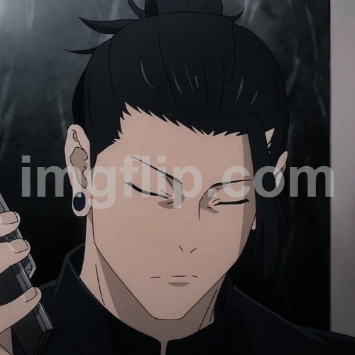 image tagged in geto serious face | made w/ Imgflip meme maker