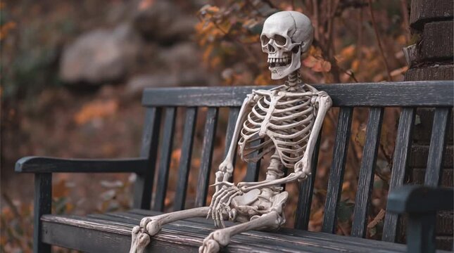 Waiting Skeleton Blank Meme Template