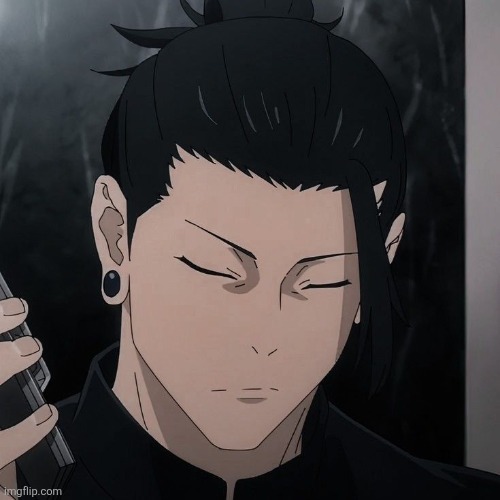 image tagged in geto serious face | made w/ Imgflip meme maker