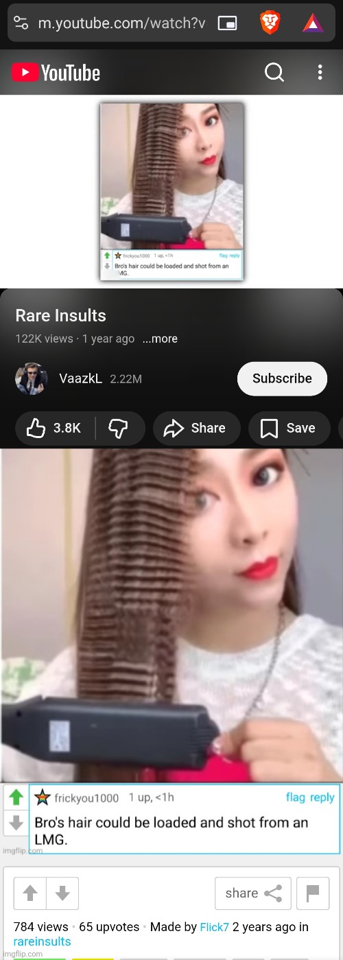 I legit found one of my memes on VaazkL | image tagged in memes,repost,vaazkl,insults,wow,nice | made w/ Imgflip meme maker