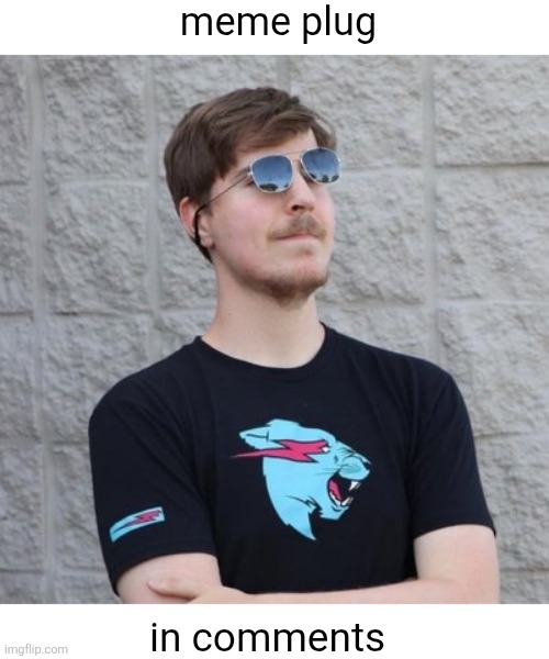 Go upvote those bad boys | meme plug; in comments | image tagged in mr beast,memes,plug,meme plug,comments,link | made w/ Imgflip meme maker